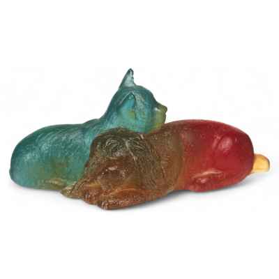 Скульптура «Кошка с собакой» Нанси. Франция первая четверть ХХ века