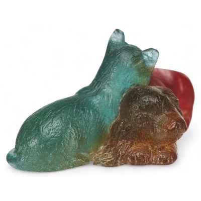 Скульптура «Кошка с собакой» Нанси. Франция первая четверть ХХ века