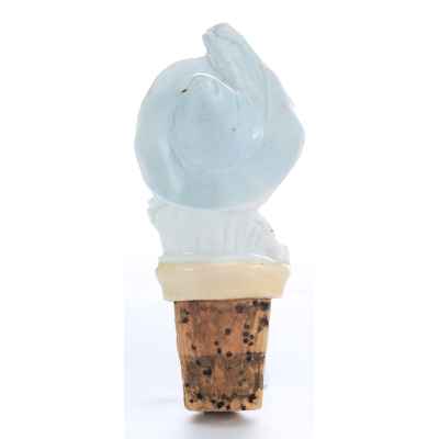 Пробка Дама в голубой шляпе (Изабелла) фарфор, Европа кон. XIX в. Н-6,5 см. Европа первая половина XX века