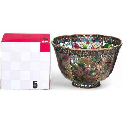 Ваза витражная Россия конец XIX - начало XX вв