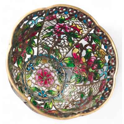 Ваза витражная Россия конец XIX - начало XX вв