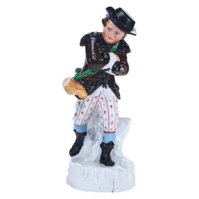 Скульптура «Замерзший путник» Англия (?) XIX век