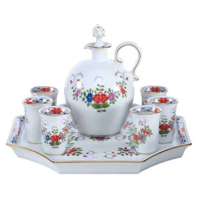 Набор для ликера фарфор, Мейсен (Meissen) Германия 1960-70-е гг. Мейсен, Германия 1960-70 гг