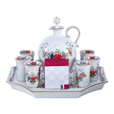 Набор для ликера фарфор, Мейсен (Meissen) Германия 1960-70-е гг. Мейсен, Германия 1960-70 гг