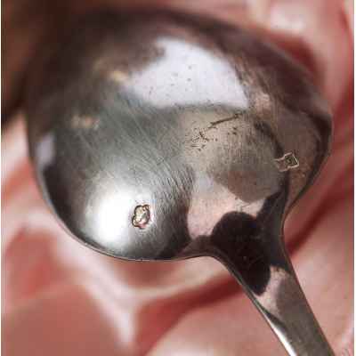 Набор столового серебра эгоист в оригинальном футляре серебро 800 пр. Австрия нач. ХХ в. Загреб (Австро-Венгрия) 1914-1922 гг