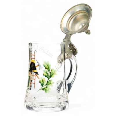 Пивная кружка с рисунком в виде дубовых венков Германия 1920-гг