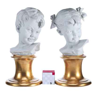 Парные скульптуры «Дети» Неаполь, Италия Начало XX века