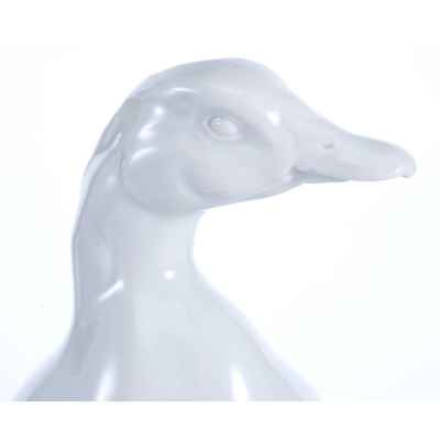 Скульптура Белый селезень фарфор, Мейсен (Meissen) Германия 1955 г. Н-13,5 см. Мейсен, Германия. Дизайнер: Эрих Оме 1955