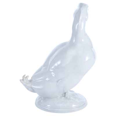 Скульптура Белый селезень фарфор, Мейсен (Meissen) Германия 1955 г. Н-13,5 см. Мейсен, Германия. Дизайнер: Эрих Оме 1955