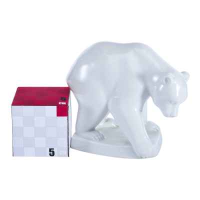 Скульптура Медведь фарфор, Мейсен (Meissen) Германия 1947-73 гг. Н-10,5 см. Мейсен, Германия 1947-1973 гг
