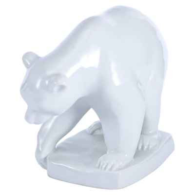 Скульптура Медведь фарфор, Мейсен (Meissen) Германия 1947-73 гг. Н-10,5 см. Мейсен, Германия 1947-1973 гг