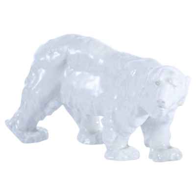 Скульптура Полярный медведь фарфор, Мейсен (Meissen) Германия 1903-24 гг. 21x10x6,8 см. Мейсен, Германия 1903-1924 гг