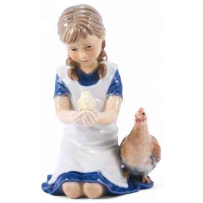 Скульптура «Девочка с цыпленком» Копенгаген, Дания начало ХХІ века