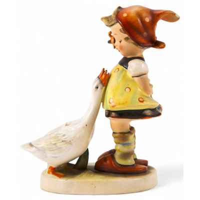Скульптура «Девочка и два гуся» Германия. Гебель. 1950-1956 гг