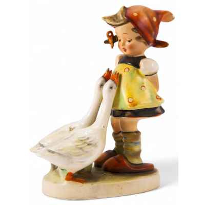 Скульптура «Девочка и два гуся» Германия. Гебель. 1950-1956 гг