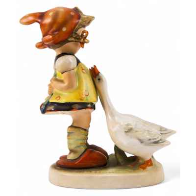 Скульптура «Девочка и два гуся» Германия. Гебель. 1950-1956 гг