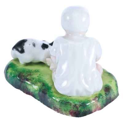 Девочка, кормящая кошку Ходов (Ходау), Австро-Венгрия 1845-1872 гг