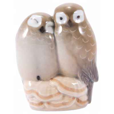 Скульптура Совята фарфор Royal Copenhagen Копенгаген Дания 1990-96 гг. Н-8,6 см. Копенгаген, Дания 1990-1994 гг