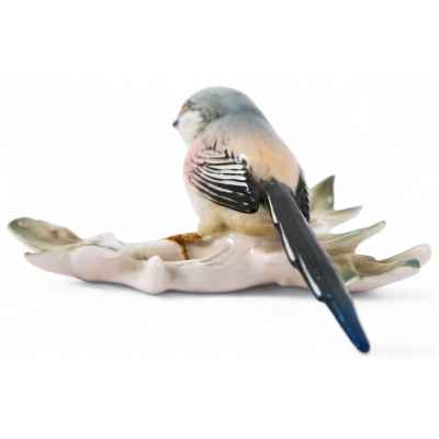 Скульптура Коноплянка фарфор, Карл Энц (Karl Ens) Германия после 1945 г. Н-14,5 см. Фолькштадт. Германия после 1945