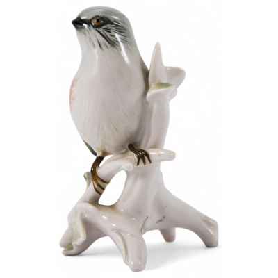 Скульптура Коноплянка фарфор, Карл Энц (Karl Ens) Германия после 1945 г. Н-10,5 см. Фолькштадт, Германия после 1945 г