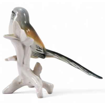 Скульптура Коноплянка фарфор, Карл Энц (Karl Ens) Германия после 1945 г. Н-10,5 см. Фолькштадт, Германия после 1945 г