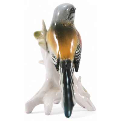 Скульптура Коноплянка фарфор, Карл Энц (Karl Ens) Германия после 1945 г. Н-10,5 см. Фолькштадт, Германия после 1945 г