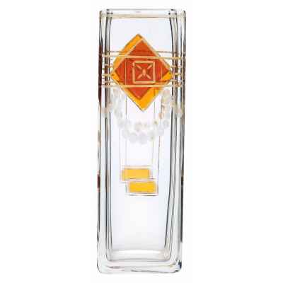 Ваза модерн стекло, Josef Riedel Богемия 1900-20 гг. 12х4х4 см. Богемия 1910-1920-гг