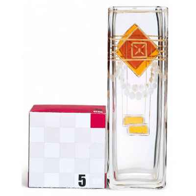 Ваза модерн стекло, Josef Riedel Богемия 1900-20 гг. 12х4х4 см. Богемия 1910-1920-гг