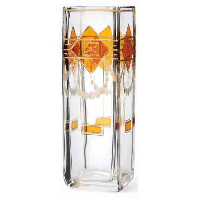 Ваза модерн стекло, Josef Riedel Богемия 1900-20 гг. 12х4х4 см. Богемия 1910-1920-гг