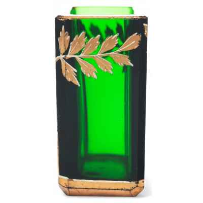 Ваза Веточка рябины модерн стекло, Josef Riedel Богемия 1900-20 гг. 6х4х3 см. Богемия конец XIX — начало XX вв