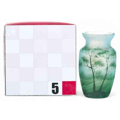 Ваза в стиле модерн. Фабрика художественного стекла Эмиля Галле. Европа Начало XX века