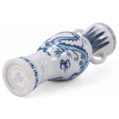 Декоративная ваза «Синий дракон» Япония около 1980-гг