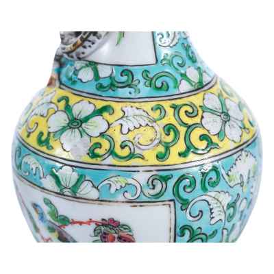 Парные вазы Пионы и птицы фарфор, Китай сер. XIX в. Н-14 см. Китай Вторая половина XIX века