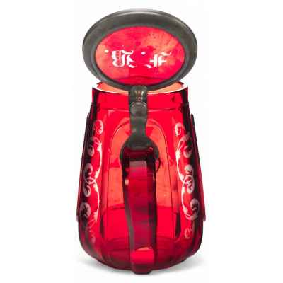 Рубиновая пивная кружка Богемия последняя четверть XIX - начало XX вв