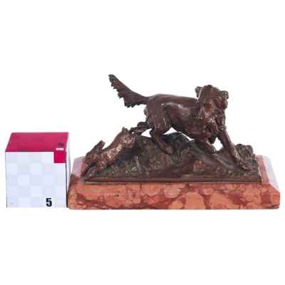 Скульптура «Сеттер на охоте» Европа четверть XX века