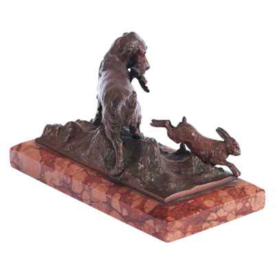 Скульптура «Сеттер на охоте» Европа четверть XX века
