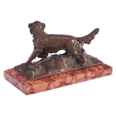 Скульптура «Сеттер на охоте» Европа четверть XX века
