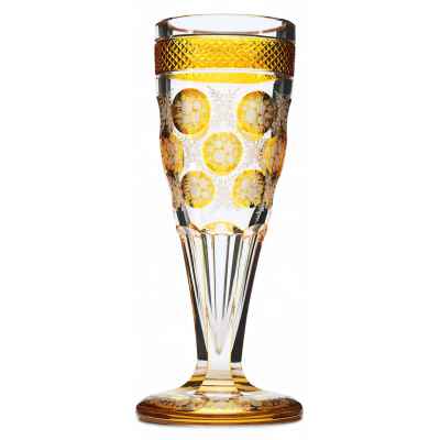 Кубок с цветочным орнаментом стеко, Богемия кон.XIX -нач. ХХ вв. Н-23 см. Богемия конец XIX— начало XX вв