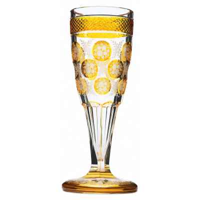 Кубок с цветочным орнаментом стеко, Богемия кон.XIX -нач. ХХ вв. Н-23 см. Богемия конец XIX— начало XX вв