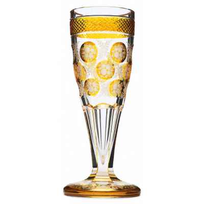 Кубок с цветочным орнаментом стеко, Богемия кон.XIX -нач. ХХ вв. Н-23 см. Богемия конец XIX— начало XX вв