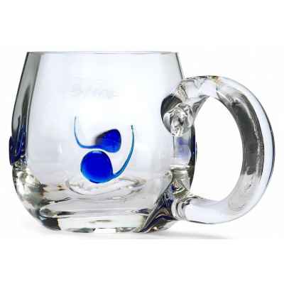 Кружка с рисунком Богемия втор. пол. ХХ в. 0,3 л. 8,8x14,5x8,6 см. Богемия Вторая четверть XX века