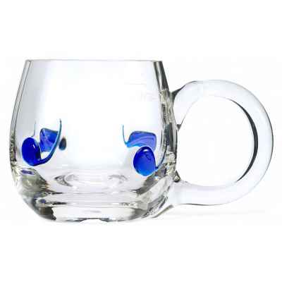 Кружка с рисунком Богемия втор. пол. ХХ в. 0,3 л. 8,8x14,5x8,6 см. Богемия Вторая четверть XX века