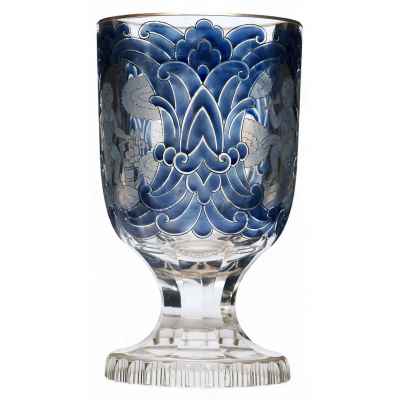 Бокал с изображением Путти Богемия 1920-гг