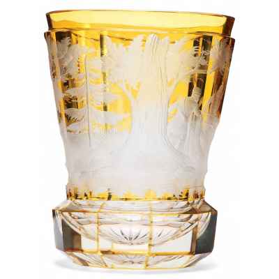 Стакан «Охота на кабана» Богемия Конец XIX века