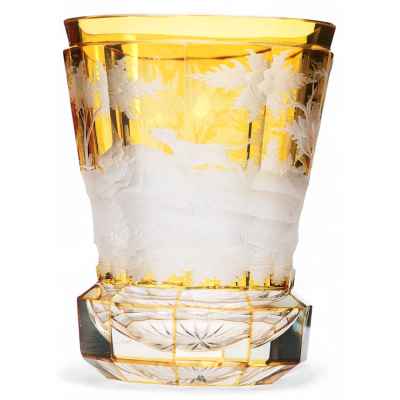 Стакан «Охота на кабана» Богемия Конец XIX века