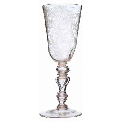 Кубок с женским портретом. Богемия 1760-гг