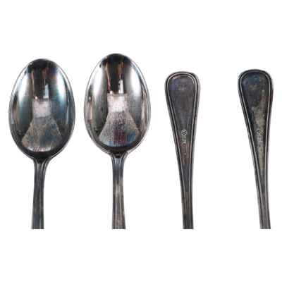 Набор кофейных ложечек серебро 800 пр. 68 гр. Италия 1970-80-е гг. Италия 1970-1980-е гг