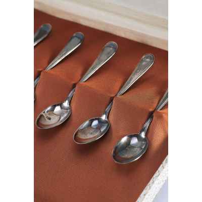 Набор кофейных ложечек серебро 800 пр. 68 гр. Италия 1970-80-е гг. Италия 1970-1980-е гг