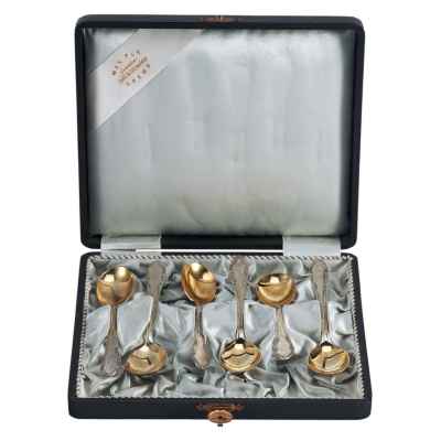 Набор чайных ложек серебро 800 пр. 160 гр. J. C. Кlinkosch Австрия после 1922 г. Вена, Австрия после 1922