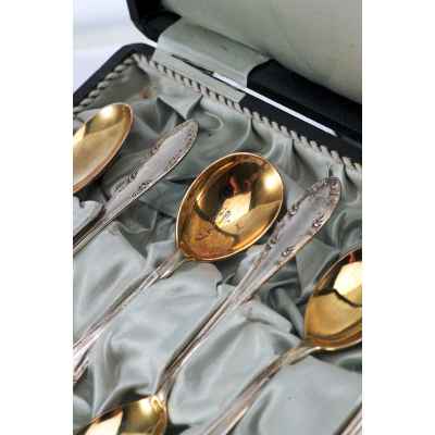 Набор чайных ложек серебро 800 пр. 160 гр. J. C. Кlinkosch Австрия после 1922 г. Вена, Австрия после 1922